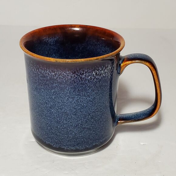 West Elm Mug Ocean Waves Blue Brown - Picture 1 of 5